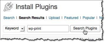 Install the Print Plugin