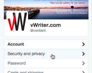 Twitter - security and privacy