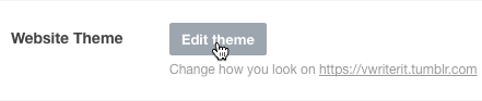 Click the Edit Theme button via your blog's settings page
