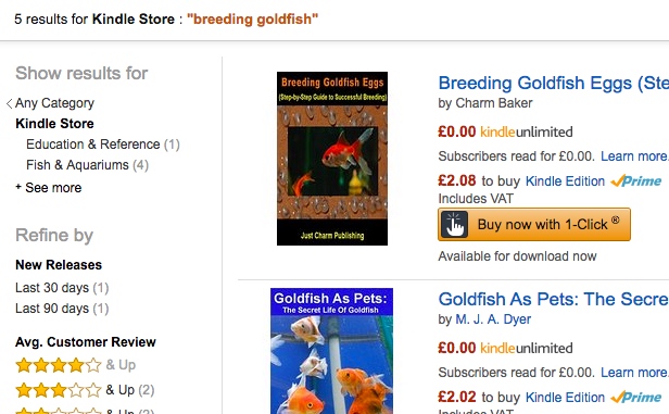 Check what the competition is like on Amazon in terms of the supply of books using the same keyword