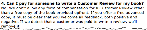 Amazon do not allow you to pay someone to write a Customer Review
