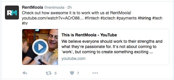 RentMoola hiring on Twitter