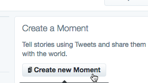 Click the Create New Moment button